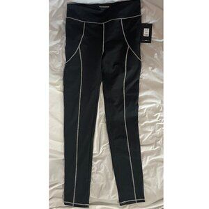 NWT Womens Sz XL Black & White Fashion Nova Contender Active Leggings Power Flex